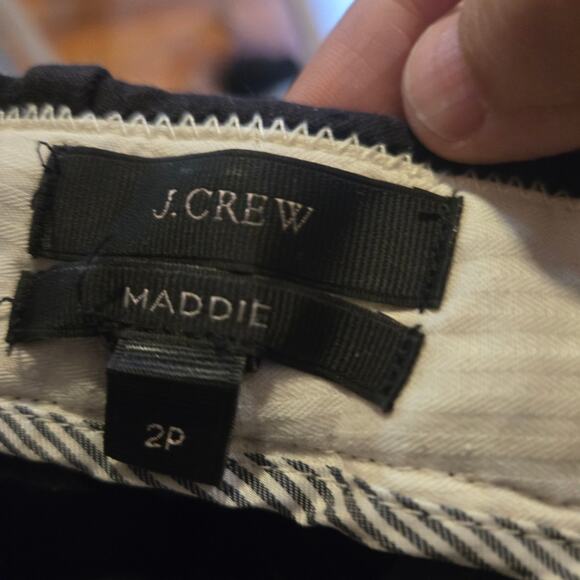 J.Crew Maddie Black Slim Ankle Pants Size 2P Petite - Picture 3 of 10